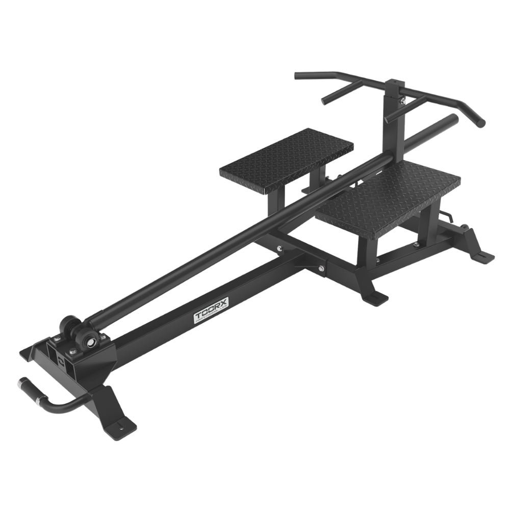 FWX-7000 T BAR. MOVIMENTO&nbsp; MUSCOLI COINVOLTI MUSCLE GROUPS Gran dorsale - Latissimus dorsi Bicipiti - Biceps Trapezio - Trapezius Deltoide posteriore - Posterior deltoid