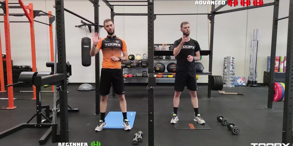 Allenamento con manubri e Cristiano al quadrato!